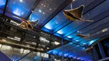 Aboriginal stingray artwork installed on ceiling