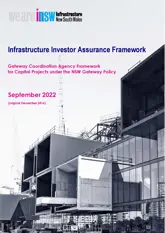 Infrastructure Investor Assurance Framework cover page