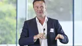Andrej Stevanovic presenting at the Co:Lab event
