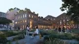 Artist's impression of Powerhouse Ultimo as viewed from the garden