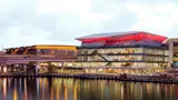 ICC Sydney Convention Centre viewed from the water