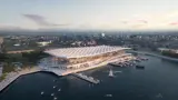 Artist's impression of New Sydney Fish Market - aerial view