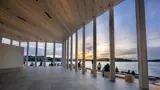 Pier Pavilion oyster terrazzo columns